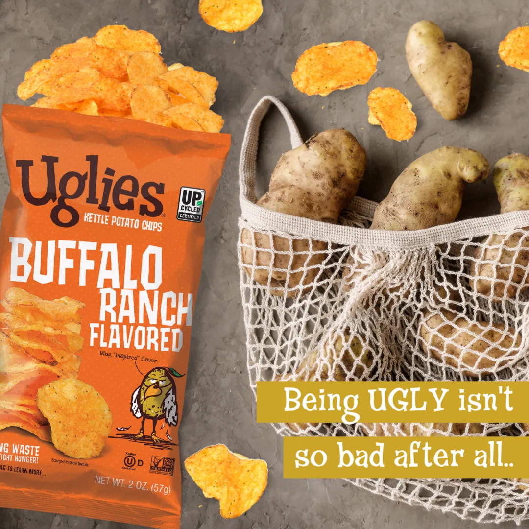 Uglies Buffalo Ranch Kettle Potato Chips 2oz (24ct)