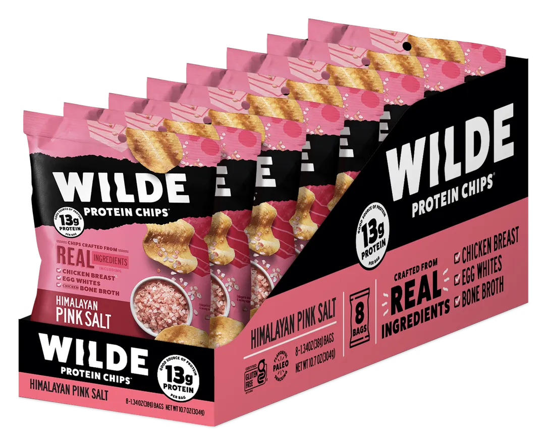WILDE Pink Himalayan Sea Salt Protein Chips 1.34oz