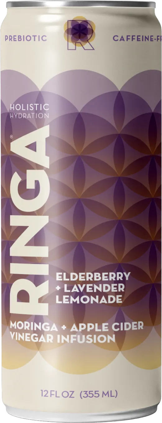 ELDERBERRY + LAVENDER LEMONADE Moringa & Apple Cider Vinegar Infusion
