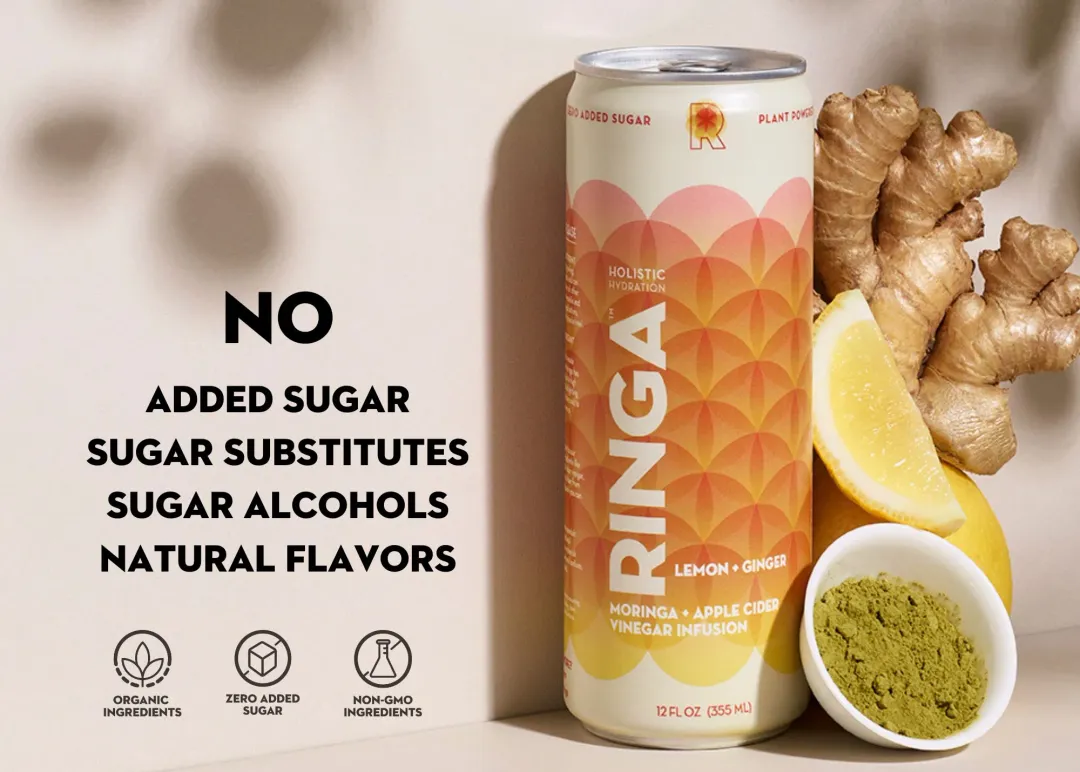 LEMON + GINGER – Moringa & Apple Cider Vinegar Infusion