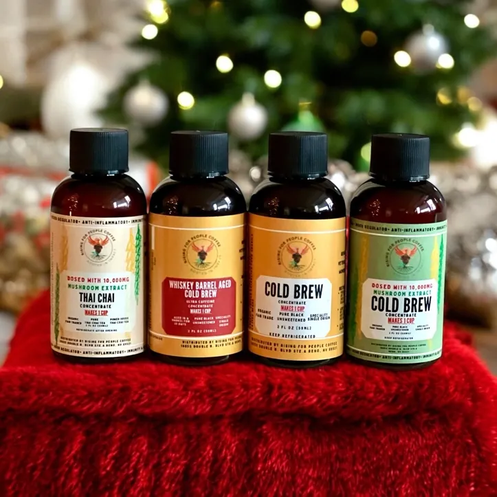 2oz Travel Cold Brew & Thai Chai Tea Concentrates (Set of 4)