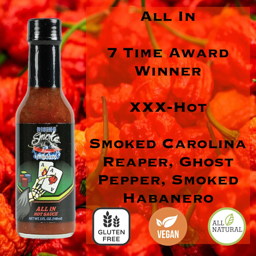All In Smoked Reaper Ghost Pepper Hot Sauce (case of 12)