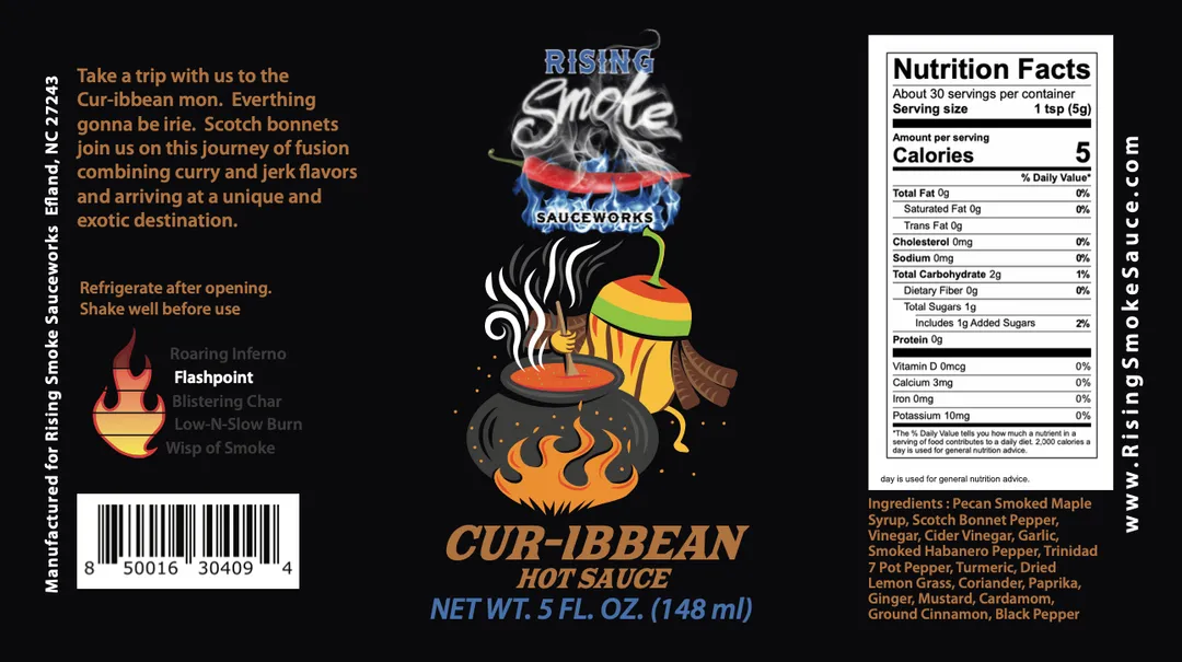 Cur-ibbean Scotch Bonnet Curry Hot Sauce (case of 12)