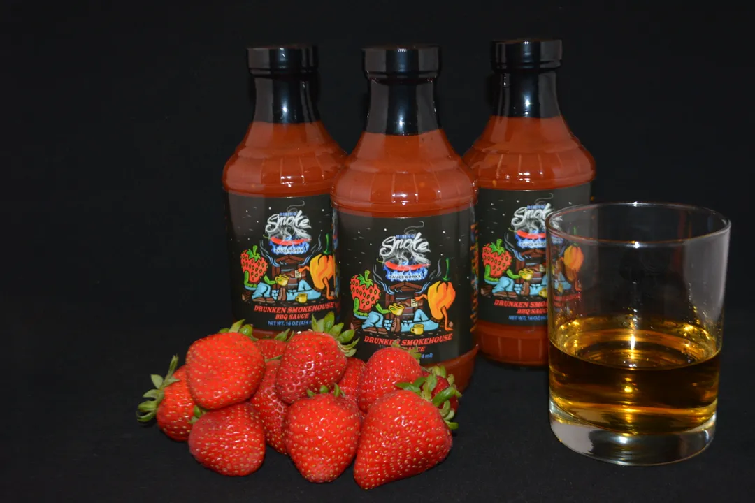 Drunken Smokehouse Strawberry Bourbon BBQ Sauce (case of 12)