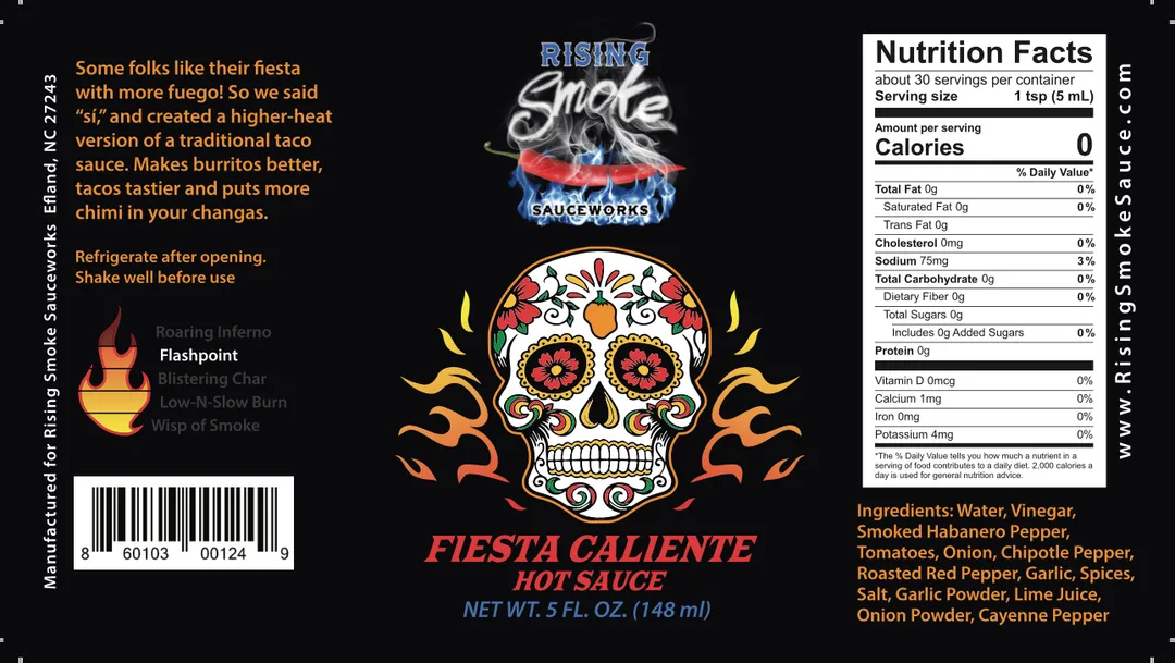 Fiesta Caliente Smoked Habanero Taco Sauce (case of 12)