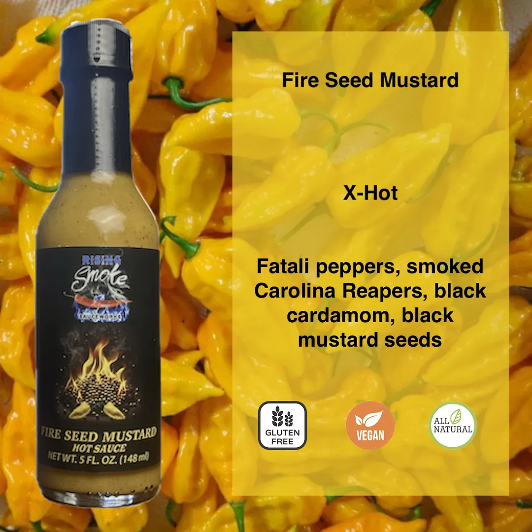 Fire Seed X-Hot Reaper Fatalii Mustard Hot Sauce (case-12) 