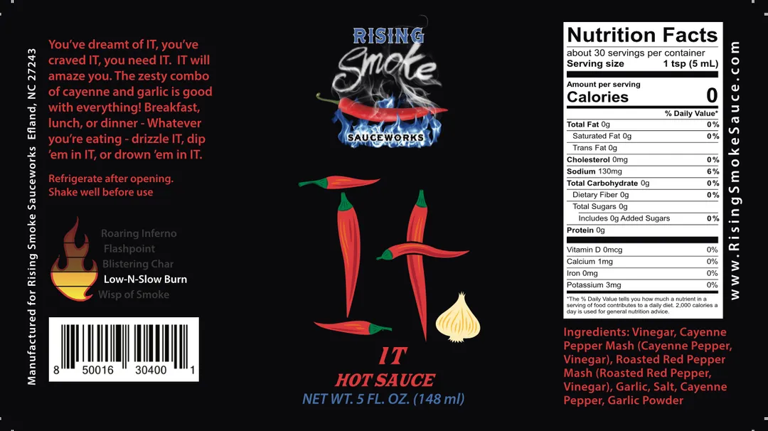 It - Cayenne Garlic Louisiana Table Sauce (case of 12)