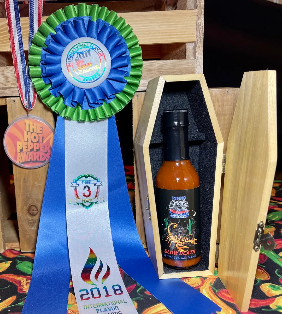 Slow Death Trinidad Scorpion Hot Sauce  (case of 12)