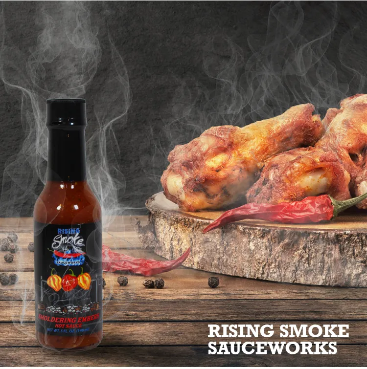 Smoldering Embers Habanero Tomato Basil Hot Sauce (case-12)