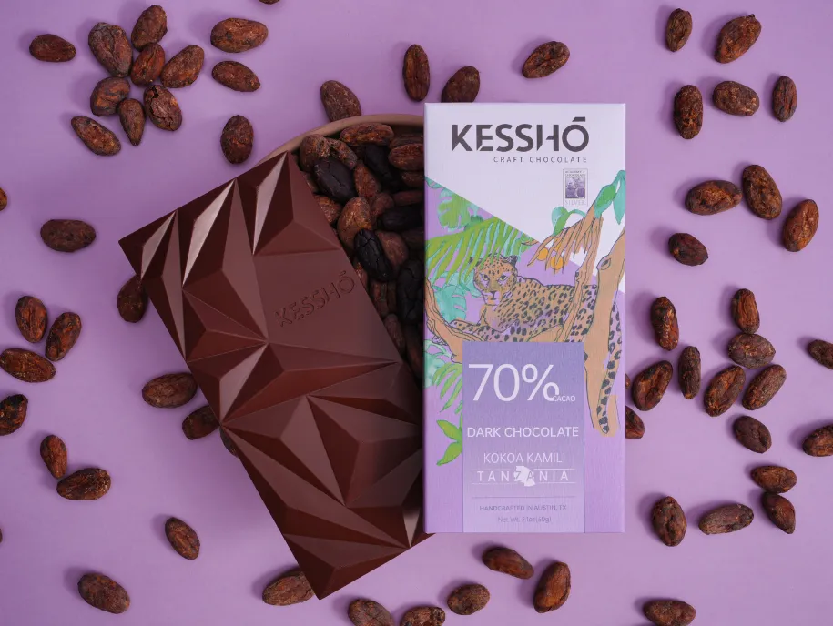 KESSHŌ 70% Dark Chocolate Bar – Single Origin