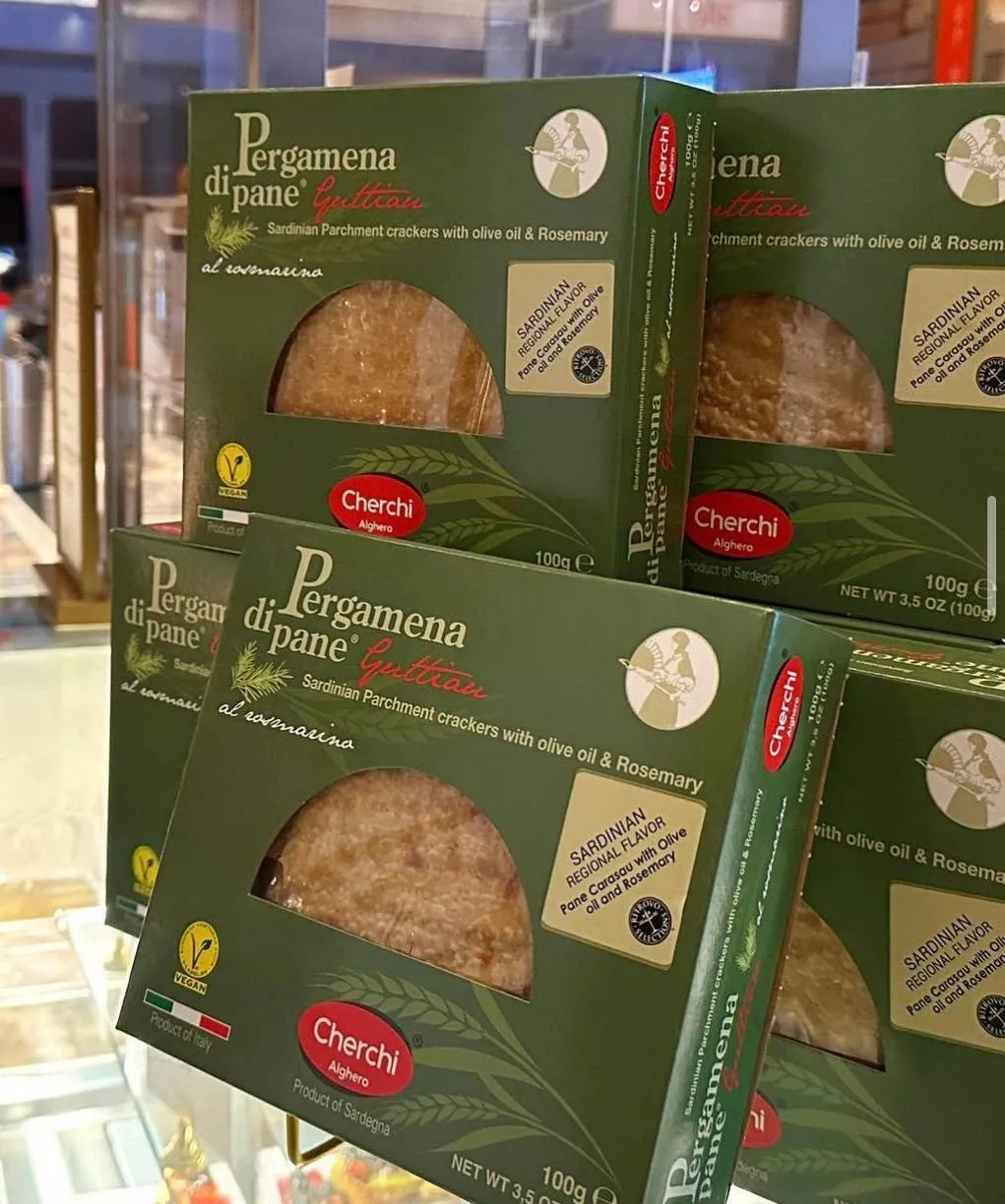 Pane Carasau Sardinian Parchment Crackers, Rosemary Olive Oil