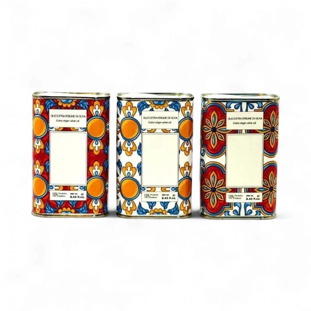 Tile Pattern Label Tin, 250ml