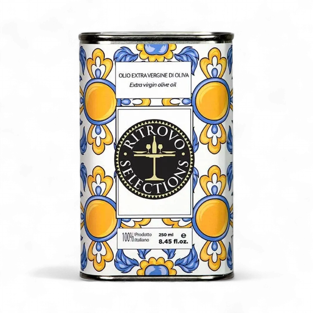 Tile Pattern Label Tin, 250ml