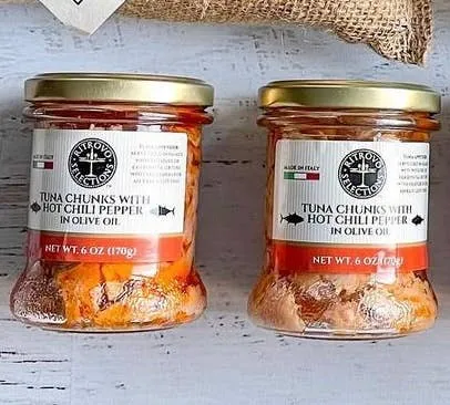Tuna Chunks with Spicy Calabrian Red Pepper