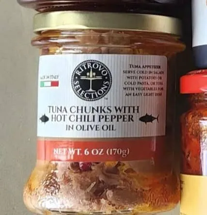 Tuna Chunks with Spicy Calabrian Red Pepper