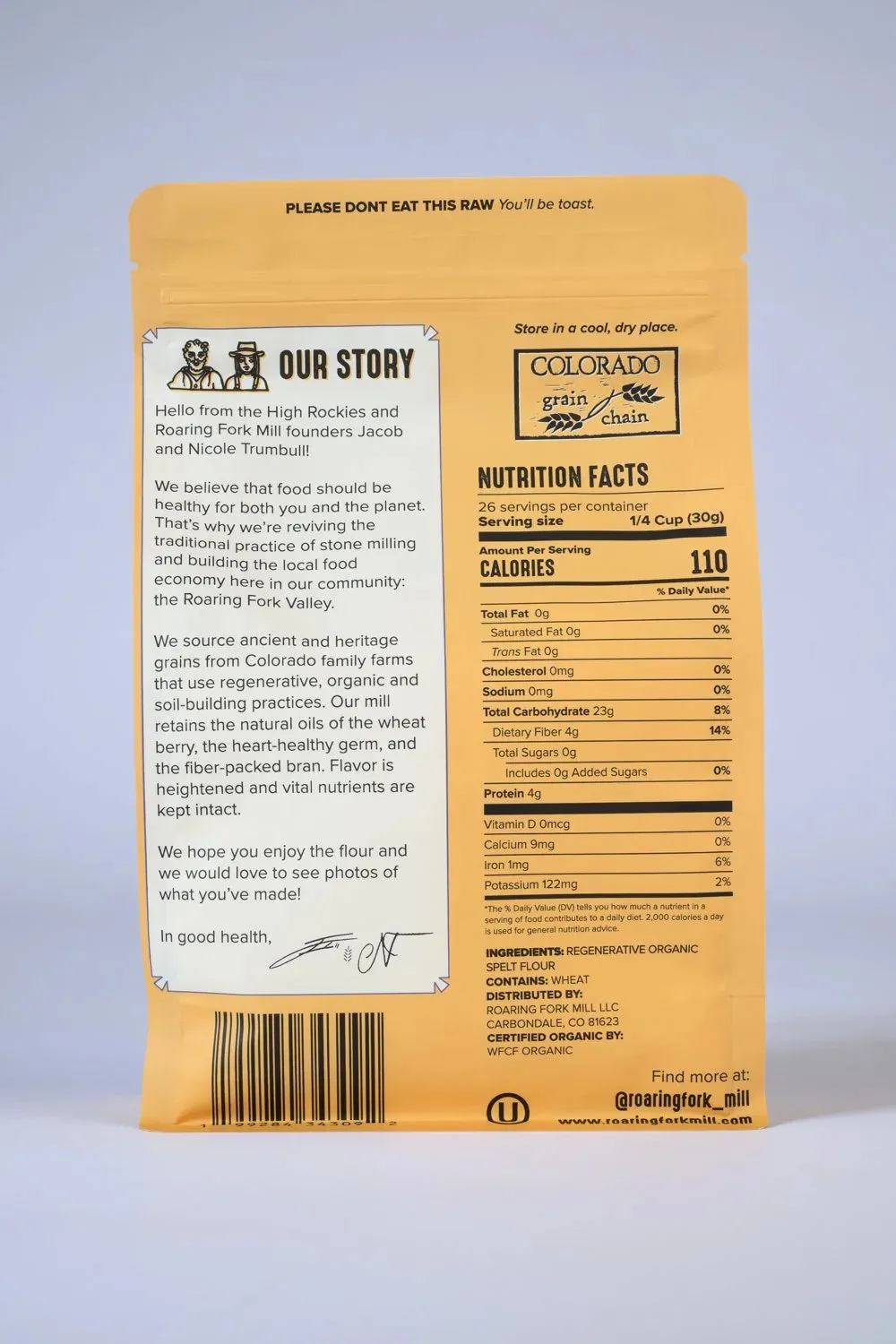 Regenerative Organic Spelt Flour