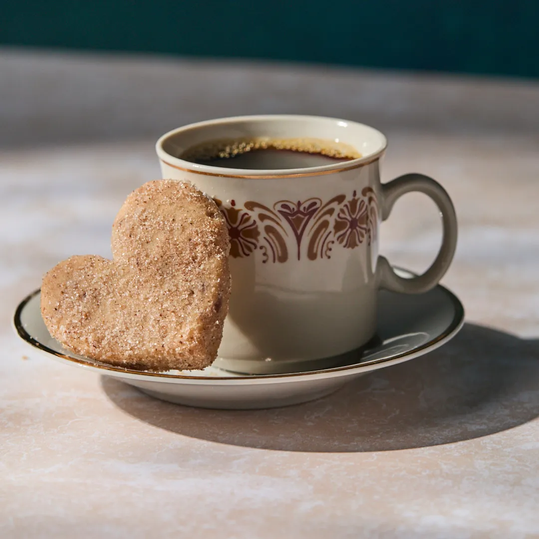 Valentina Heart-Shaped Pecan Cinnamon Cookies Stand Up Pouch