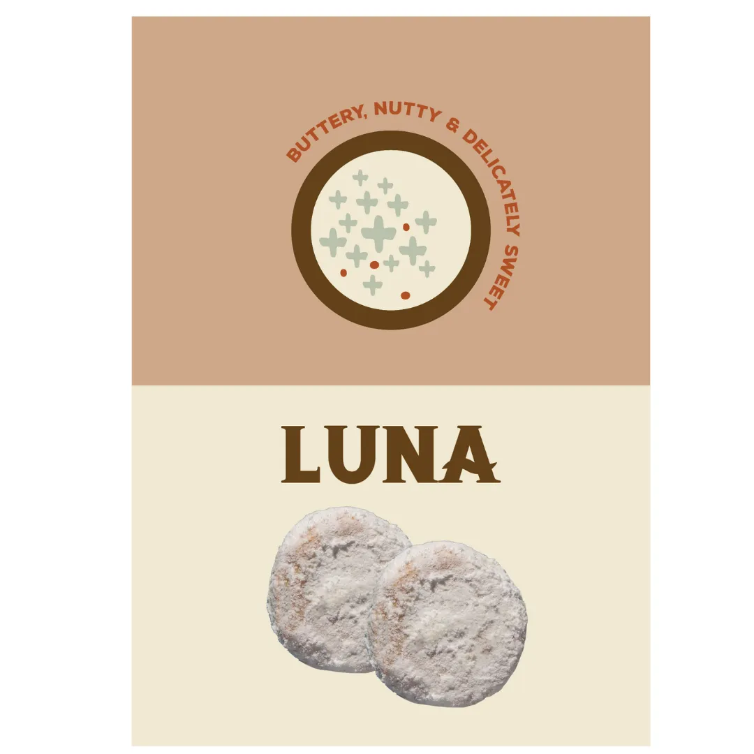 Luna Mexican Wedding Cookies Stand up Pouch