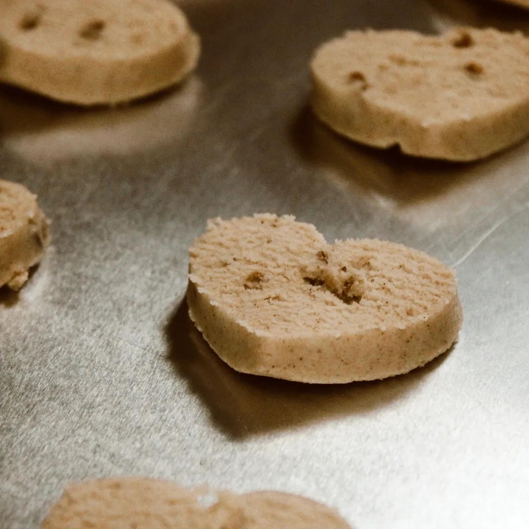 Valentina Heart-Shaped Pecan Cinnamon Cookies Stand Up Pouch