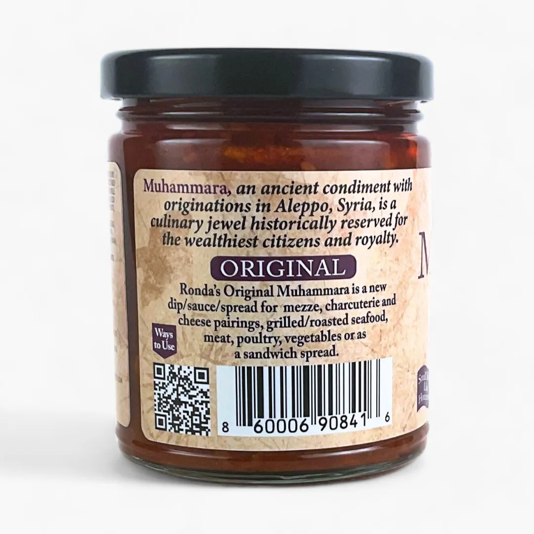 Muhammara Dip/Spread/Topping/Sauce 9.0oz Glass Jar