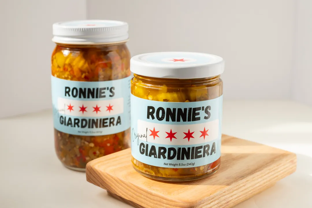 Ronnie's Original Giardiniera (Mild/Medium). 9oz