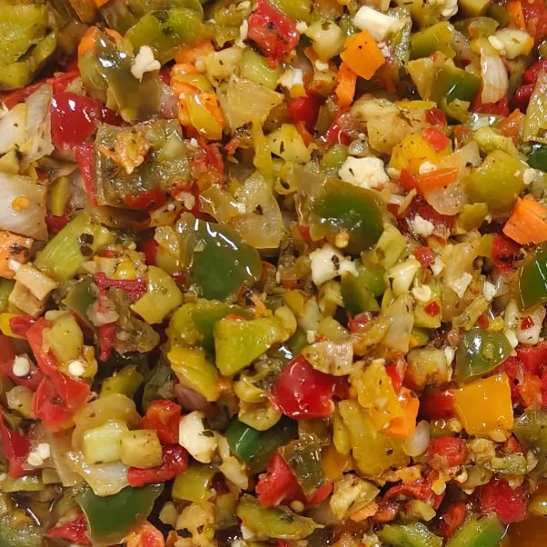 Ronnie's Original Giardiniera (Mild/Medium), 1/2 Gallon