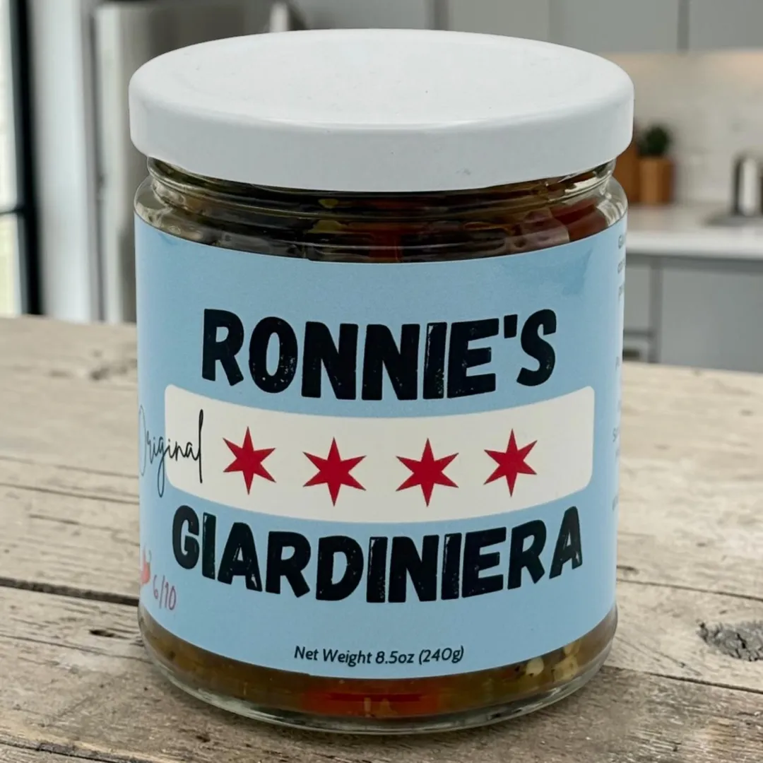Ronnie's Original Giardiniera (Mild/Medium). 9oz