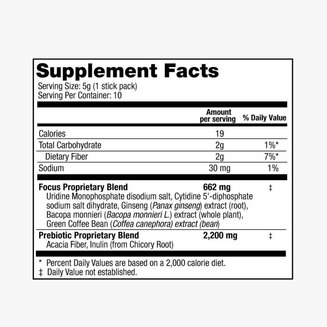 Focus - Adaptogen Drink Mix For Brain Support - 10pk