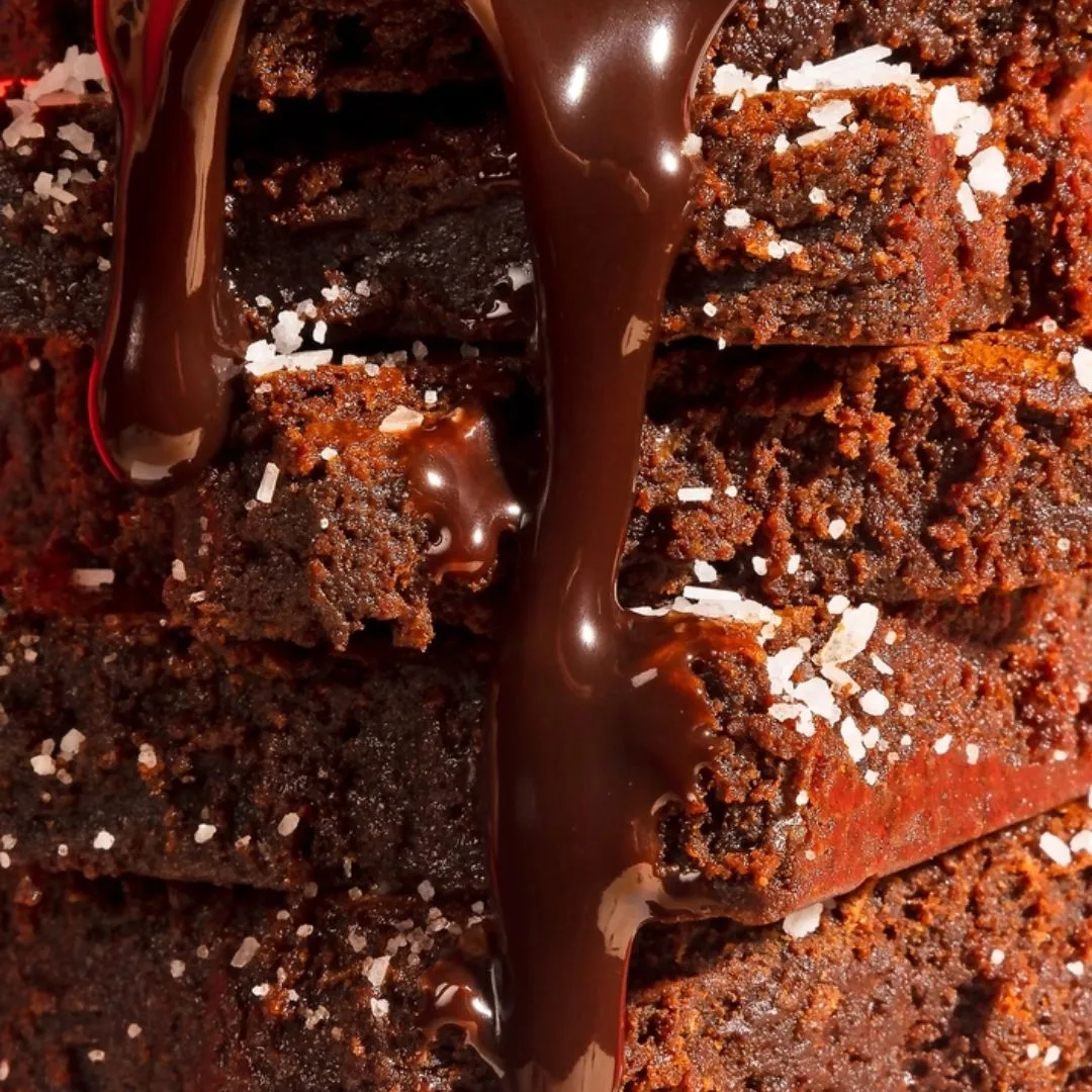 Dashing Dark Chocolate Brownie with Sea Salt 