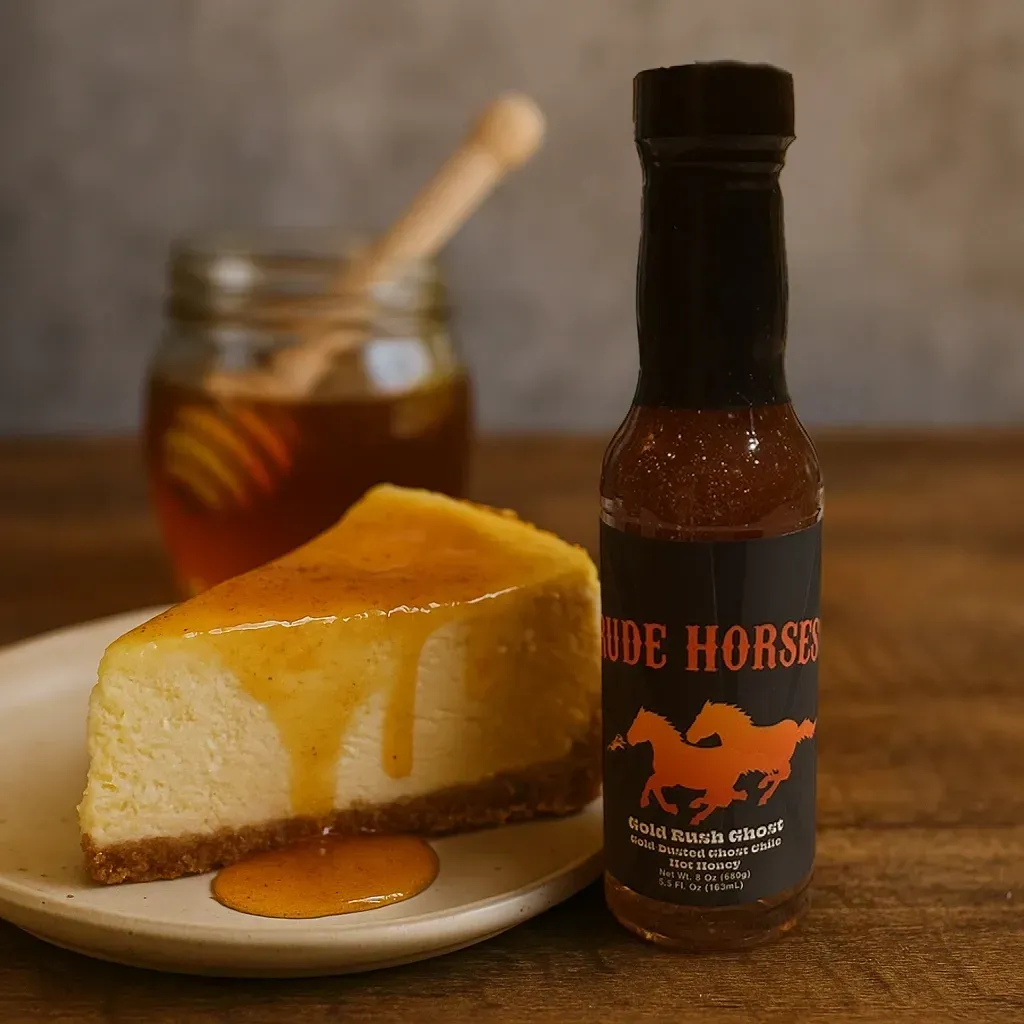 Rude Horses Gold Rush Ghost Gold-Dusted Hot Honey