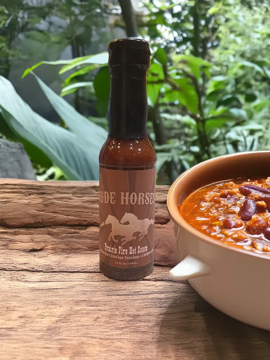 Rude Horses Prairie Fire Hot Sauce (Reaper, Scorpion, Habanero blend)