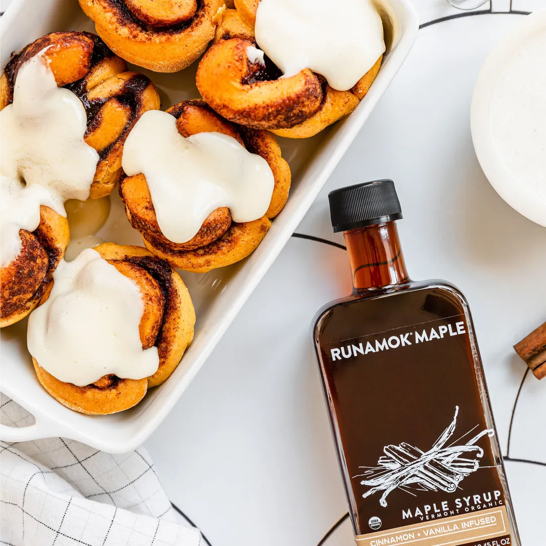 Cinnamon + Vanilla Infused Maple Syrup (250ml)