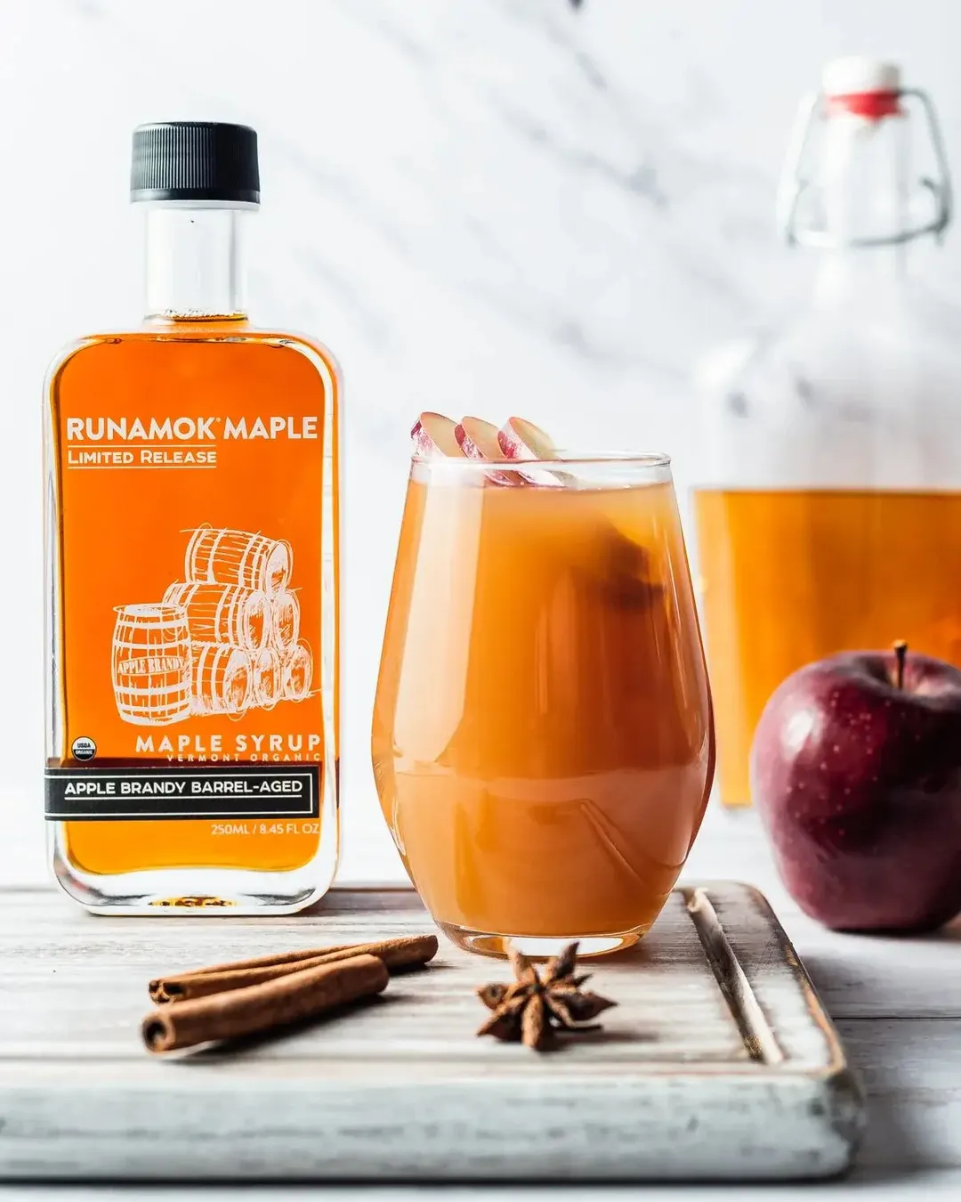 Apple Brandy Barrel-Aged Maple Syrup (250ml)