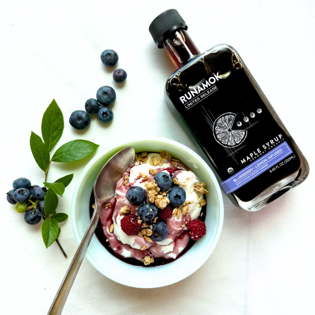 Blueberry + Lemon Infused Maple Syrup (250ml)