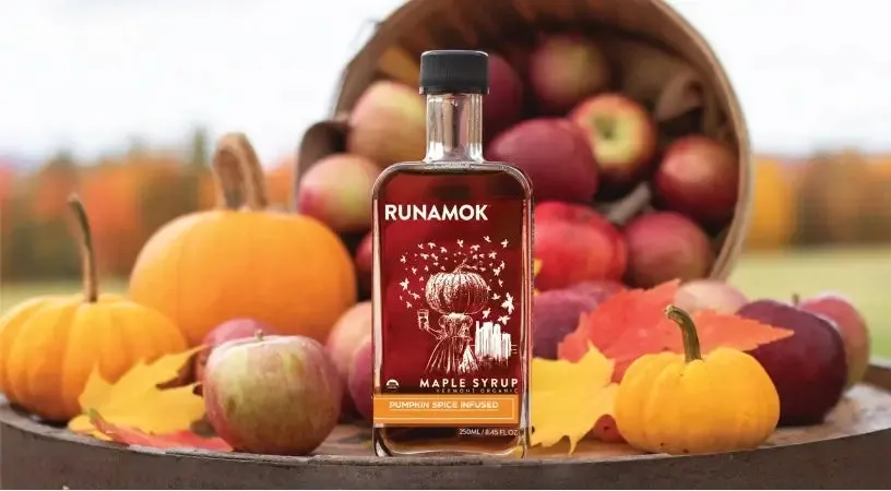Pumpkin Spice Infused Maple Syrup (250ml)