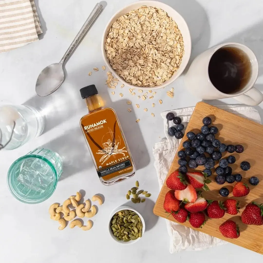 Vanilla Bean Infused Maple Syrup (250ml)
