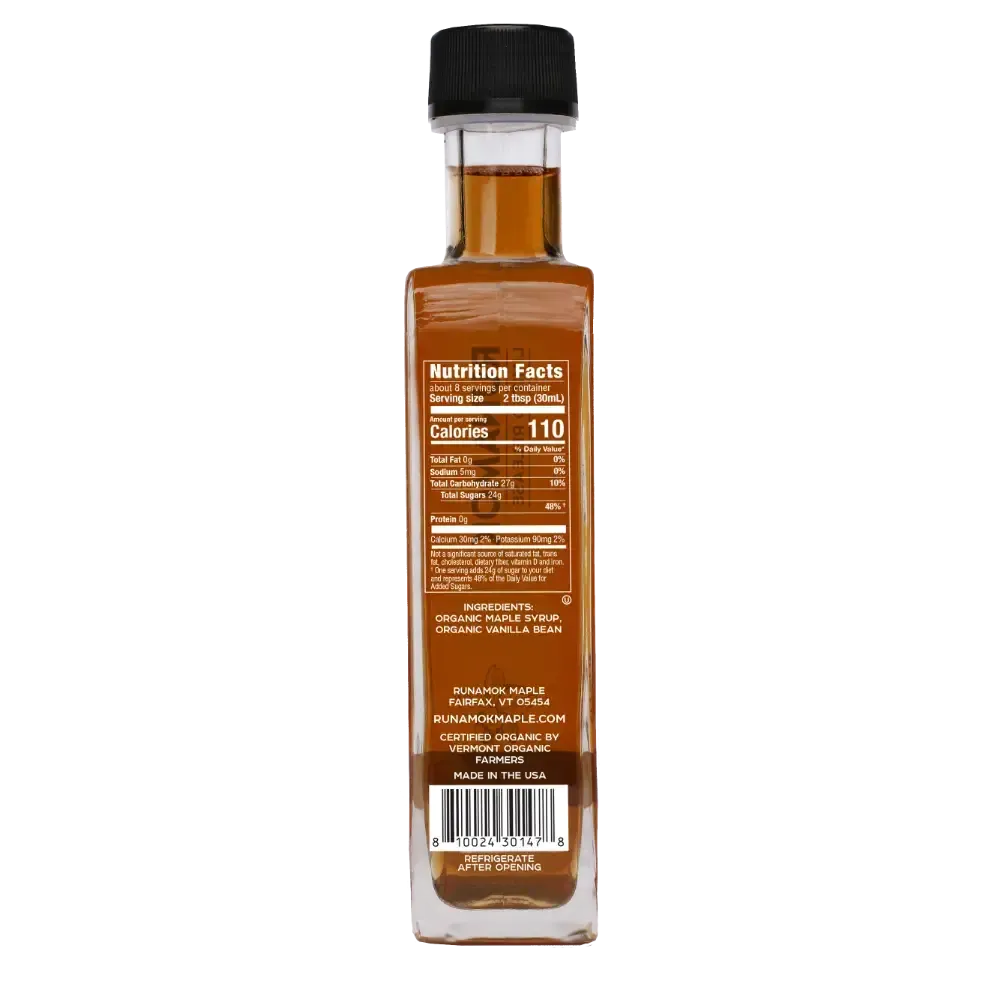 Vanilla Bean Infused Maple Syrup (250ml)