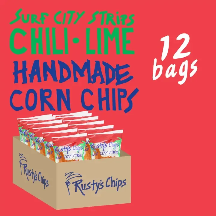 Rusty's Tortilla Crips - Chili Lime Corn (4oz - 12ct)
