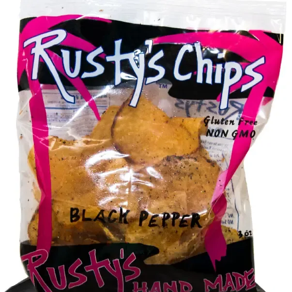 Rusty's Chips - Black Pepper Potato Chips (3oz - 12ct)