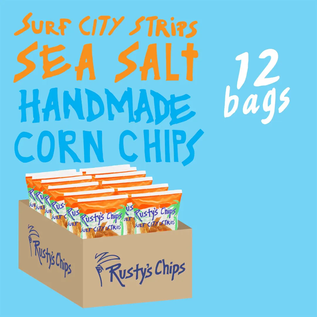 Rusty's Tortilla Crips - Sea Salt Corn (4oz - 12ct)