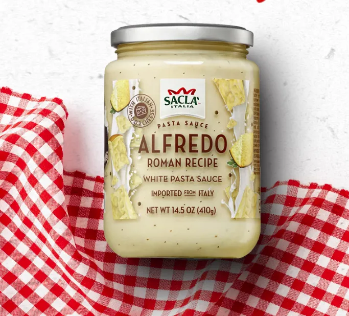 Sacla Italy Alfredo Roman White Pasta Sauce 6x14.5oz