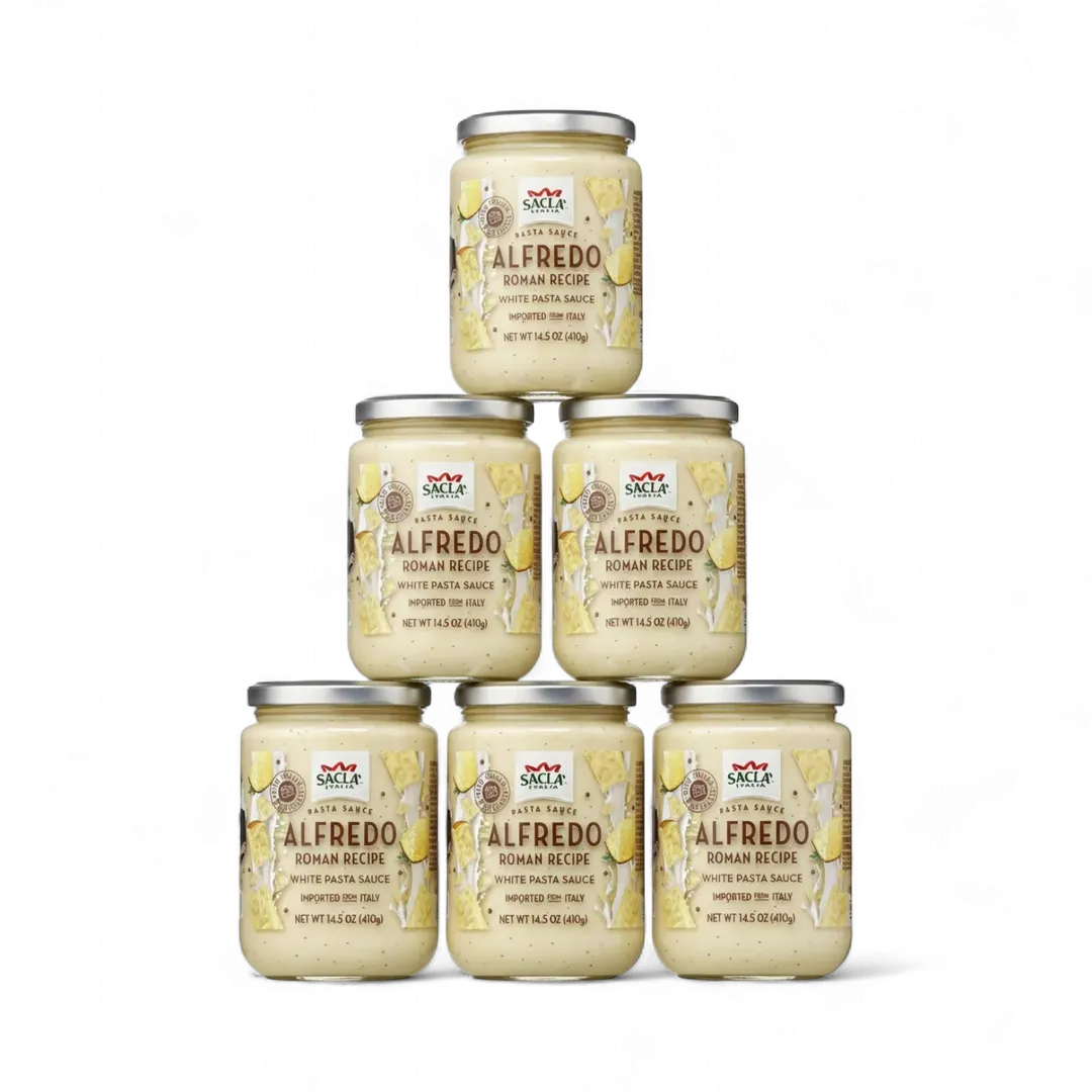 Sacla Italy Alfredo Roman White Pasta Sauce 6x14.5oz