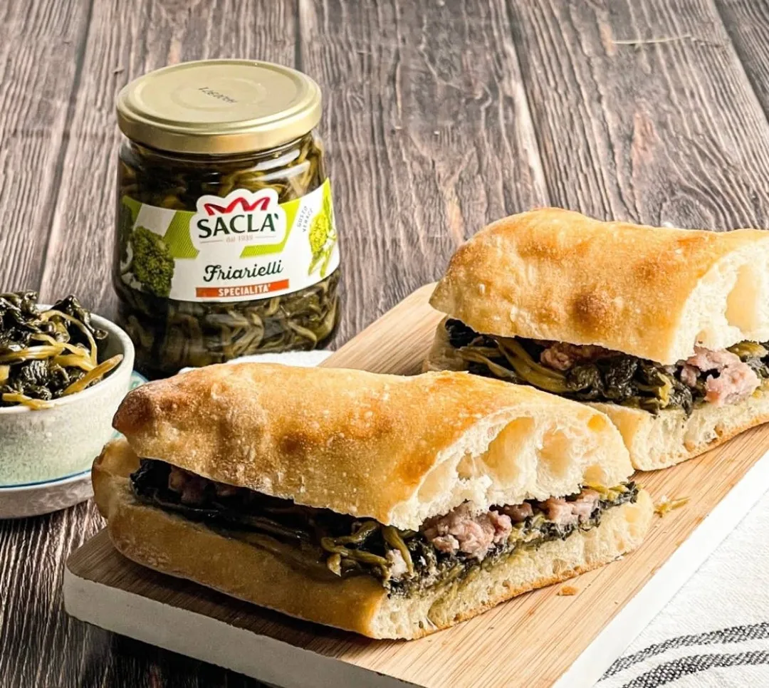 Sacla Italy Broccoli Rabe Friarielli in Oil 6x9.9oz Imported