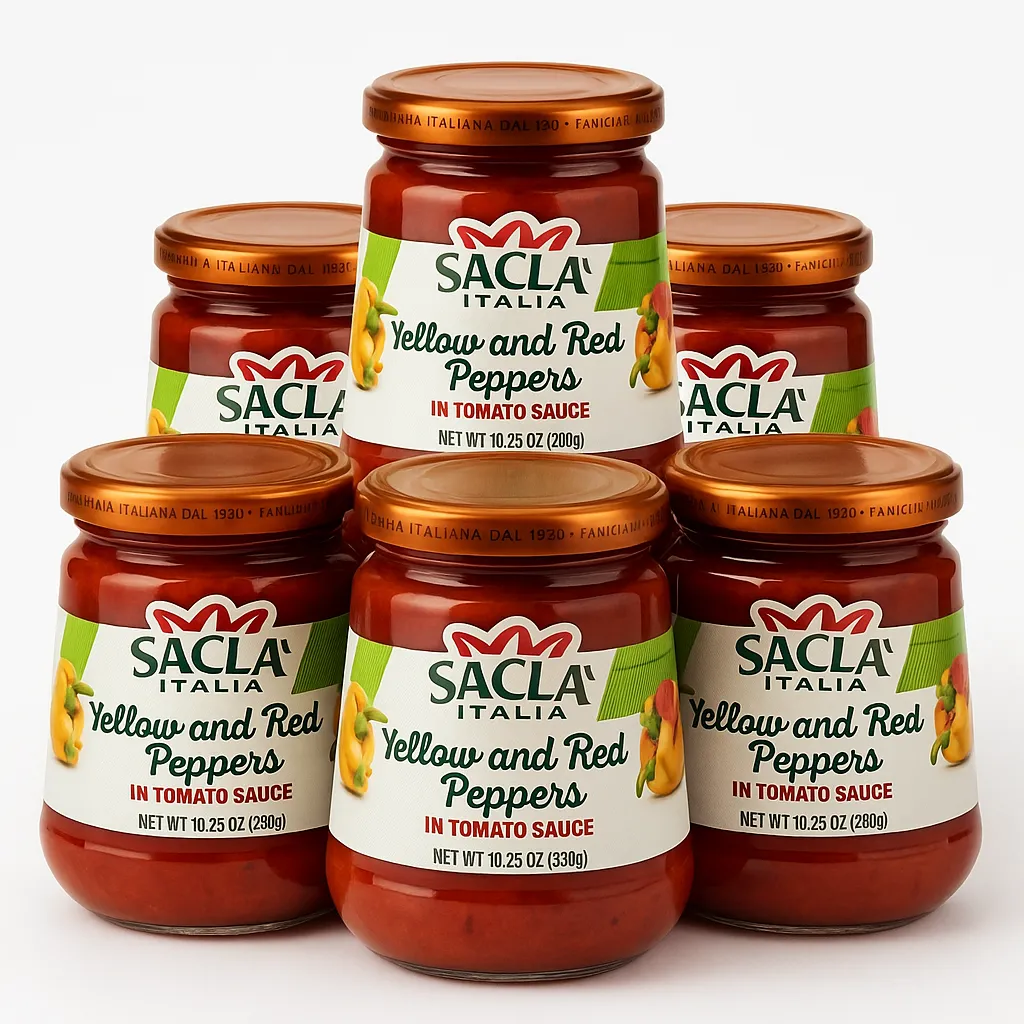 Sacla Italy Peperonata Roasted Peppers Tomato Sauce 6x10oz