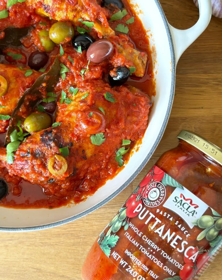 Sacla Italy Mediterranea Puttanesca Cherry Tomato Pasta Sauce 6x24oz