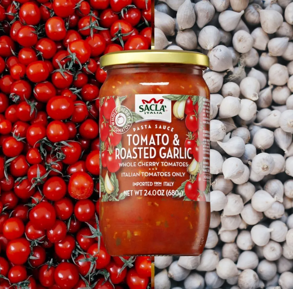 Sacla Italy Roasted Garlic Cherry Tomato Pasta Sauce 6x24oz