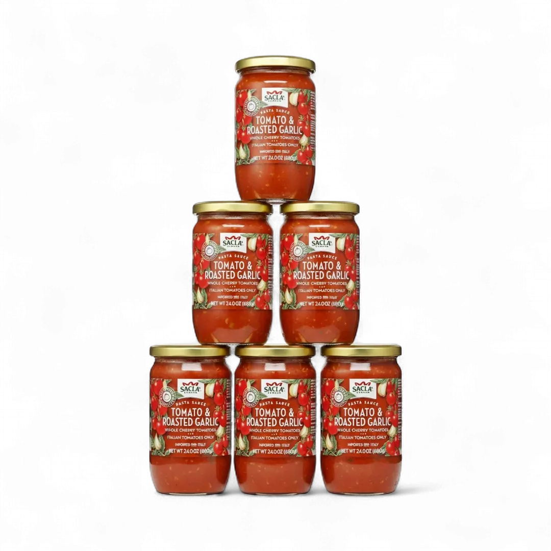 Sacla Italy Roasted Garlic Cherry Tomato Pasta Sauce 6x24oz