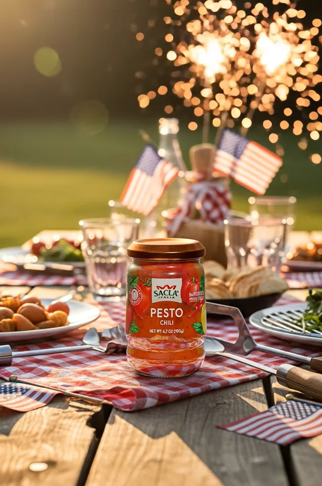 Sacla Italy Spicy Chili Pepper Pesto 6x6.7oz Red Pasta Sauce
