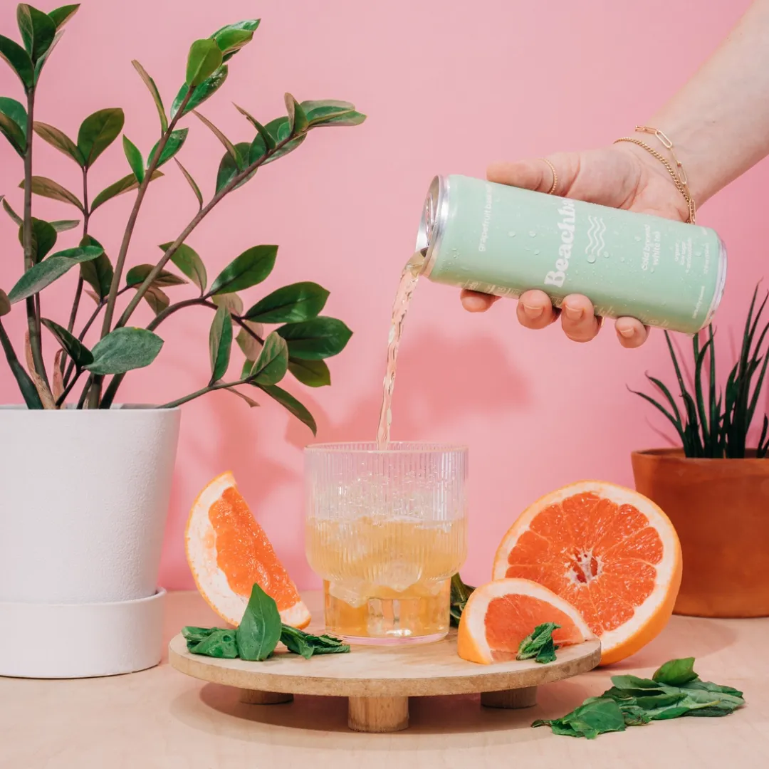 Beachball Organic Iced Tea Can - Grapefruit Basil Mint
