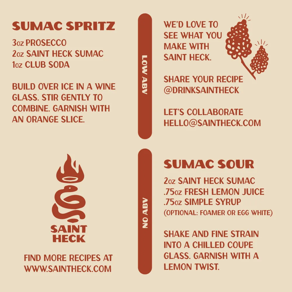 Saint Heck Sumac 750ml (6pk case)